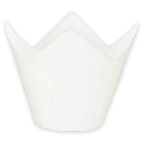 Jumbo Extra Large size White Tulip Baking Cups 2 (130 Count)