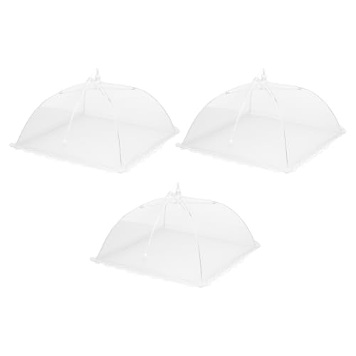 3 Pcs Large and Tall Food Covers 13" Mesh Food Covers for Outdoors Collapsible Food Protector Covers Tent for Parties Outdoor Picnics BBQs (3 Count)