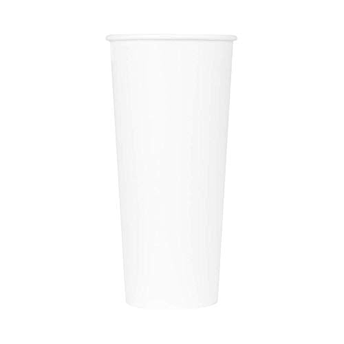 24 oz Paper Hot Coffee Cups [500 ct] White Disposable Cup for Hot (500 Count)