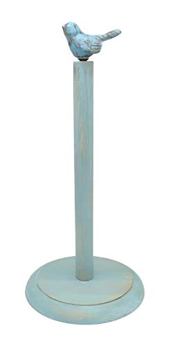 Bird Design Wood Paper Towel Holder Stand Up Paper Towel Holder