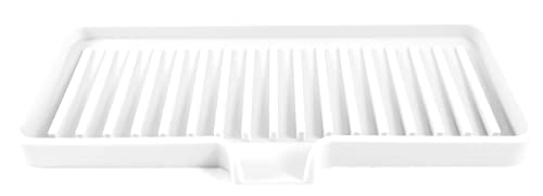 Silicone Soap Dish Tray and Sponge Holder with Drain Chute