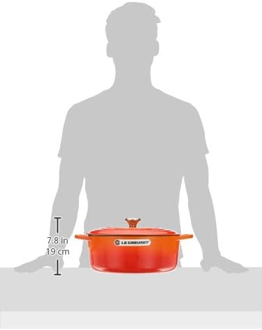 Le Creuset Enameled Cast Iron Signature Oval Dutch Oven, 6.75 qt., Flame