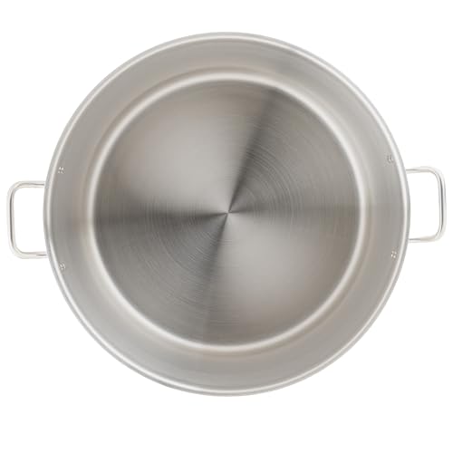 Silver 80 qt Stainless Steel Stock Pot with Cover