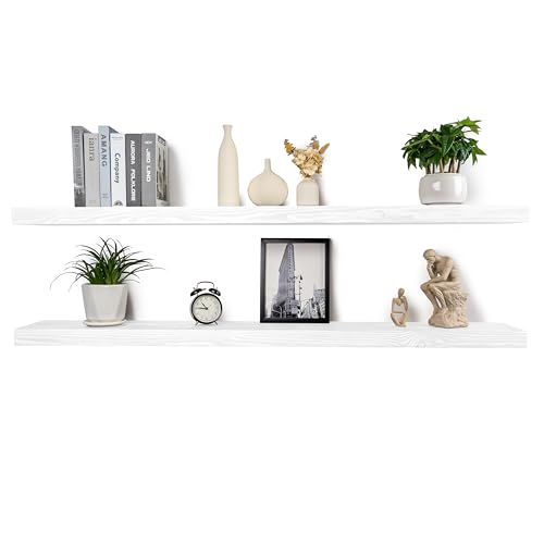 Floating Shelves 72 Inch Long 8" Deep Set of 2 (2 Count)
