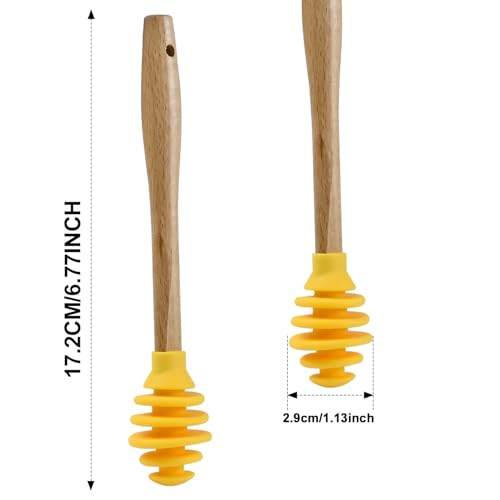 3 Pack Silicone Honey Dipper Sticks