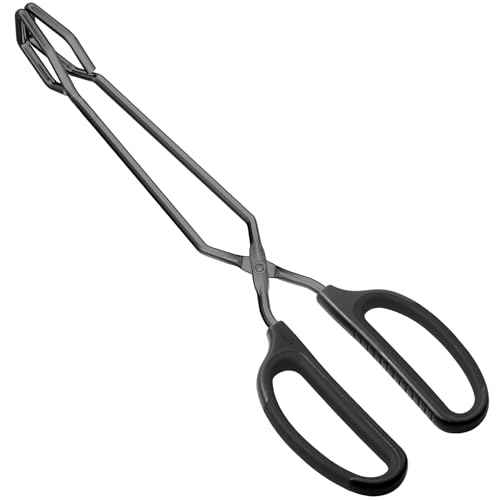 12" Stainless Steel Scissor Tongs with Comfort