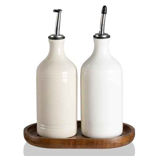Sweejar Ceramic Olive Oil Dispenser Bottle Set