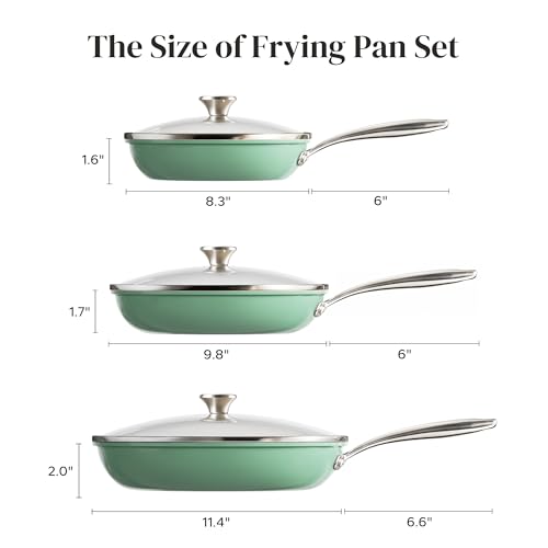 Nonstick 6 Piece Fry Pan Set
