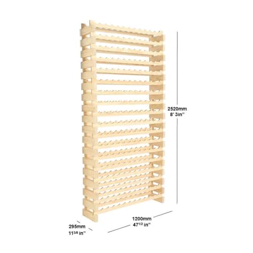 216 Bottle Wine Rack Natural Pine (216 Count)