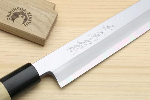 Shiroko High Carbon Steel Kasumi Yanagi Magnolia Handle Sushi Sashimi Chef Knife