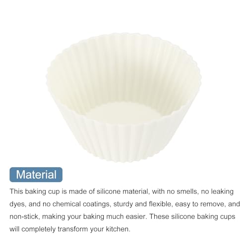 12Pcs Silicone Cupcake Liners