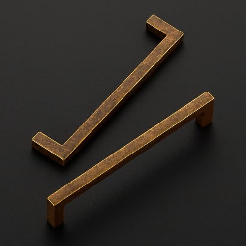 Antique Brass Cabinet Handles Solid Cabinet Pulls 5 Inch CC 20 Pack (20 Count)
