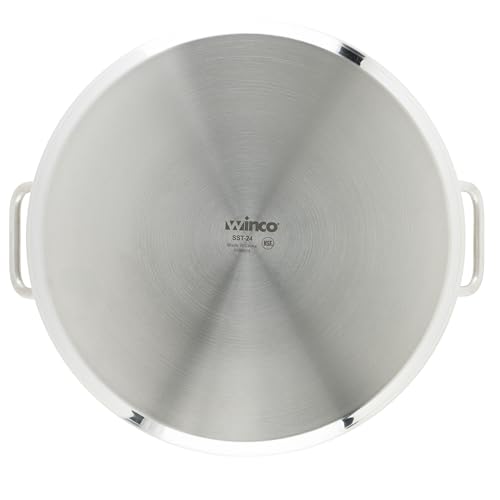 Winware Stainless Steel 24 Quart Stock Pot with Cover