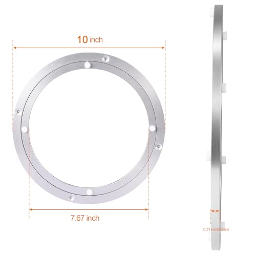 Lazy Susan Hardware Rotating Turntable Bearings Swivel Plate Hardware Aluminum Metal for Dining