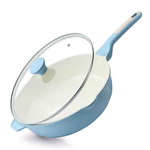Nonstick Ceramic Skillet with Lid 12
