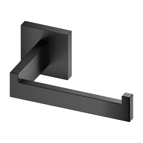 Black Toilet Paper Holders Bathroom Toilet Paper Roll Holder SUS304 Stainless Steel Contemporary Wall Mounted