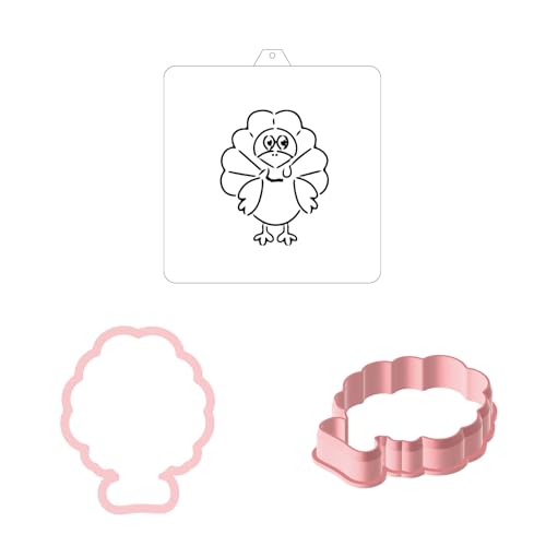 Cookie Cutter and Stencil Bundle Royal Icing Cookies Stencils Paint Your Own Biscuit Bakery Starter Kits Royal Icing Fondant Cutters Birthday Wedding Holiday Cookies Painting Coloring Pages Comb (9 Count)