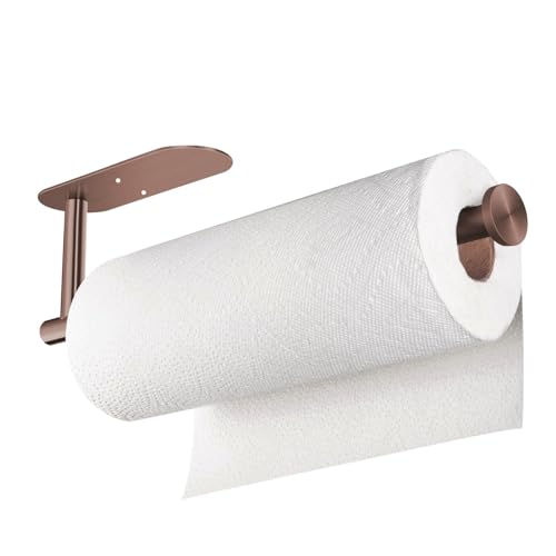 Adhesive Paper Towel Holder Under Cabinet Wall Mount for Kitchen Paper Towel