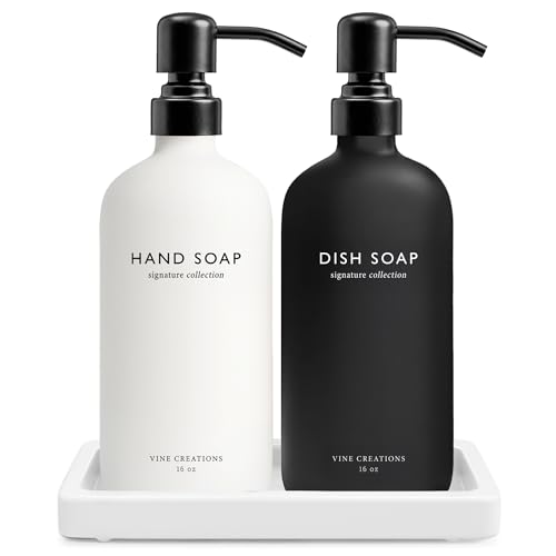 Glass Soap Dispenser Set (2 Count)