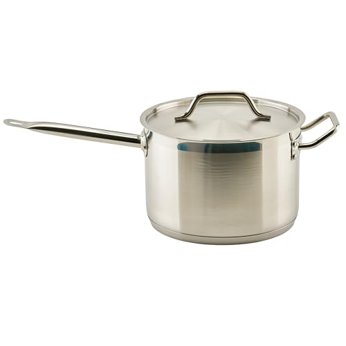 7 1 2 qt 7.5 qt Stainless Steel Sauce Pan with Cover