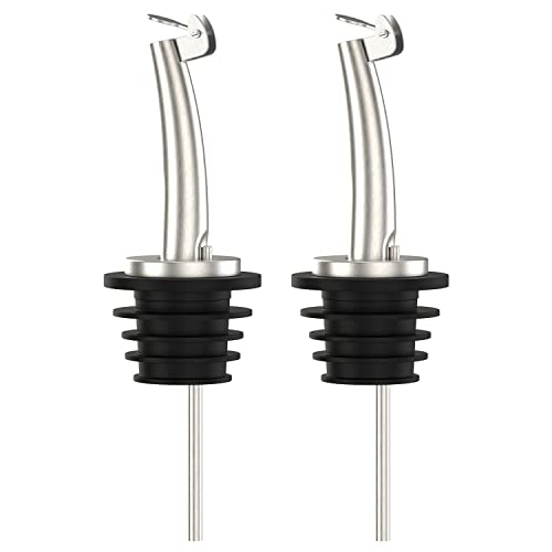 2 Pcs Oil Spout Liquor Bottle Pourer Spouts (2 Count)