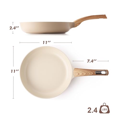 11inch Ceramic Nonstick Frying Pan Paella Pan