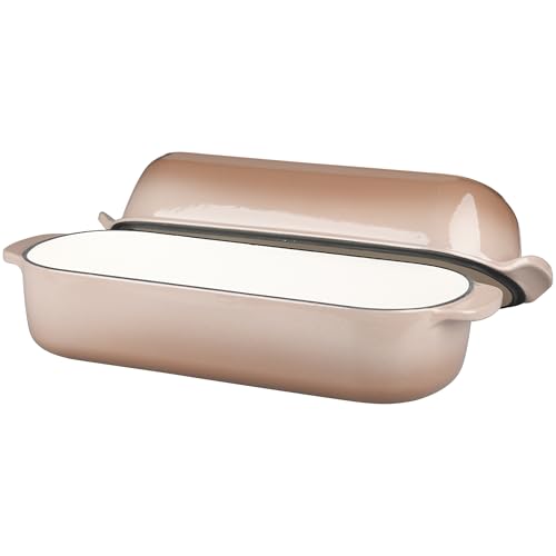 Enameled Cast Iron Loaf Pan with Lid