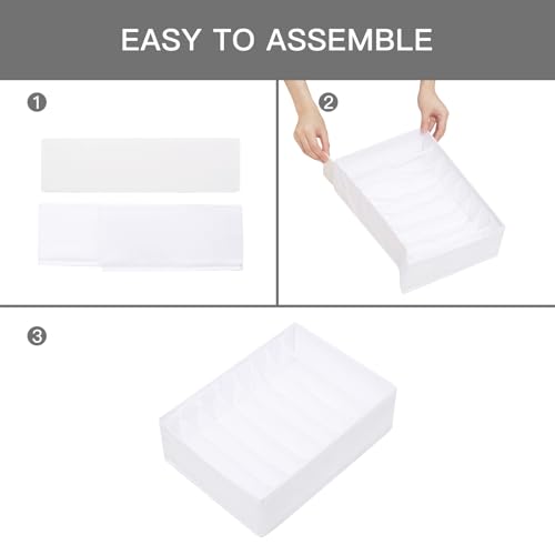 4 Pack Drawer Organizers for Clothing (4 Count)