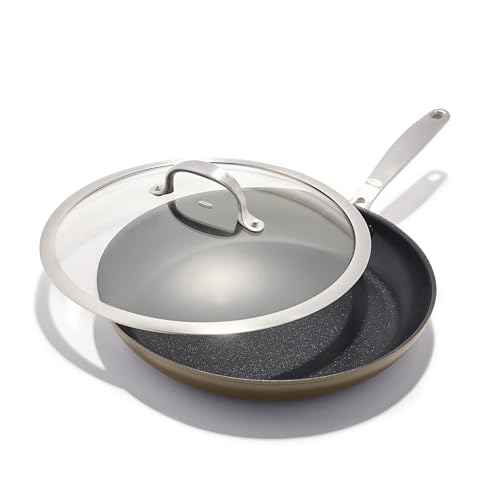 Enhanced 12” Nonstick Frying Pan Skillet with Lid