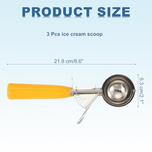 3 Pcs Cookie Scoops Ice Cream Scoop w