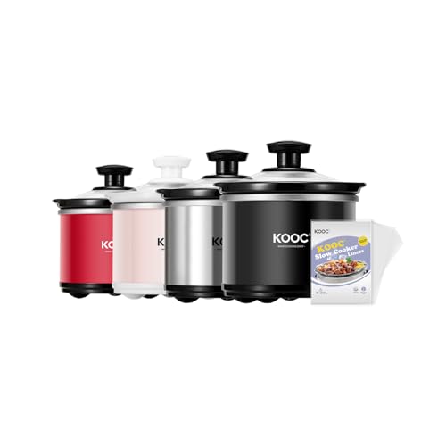 0.65 Qt Mini Slow Cooker with Free Liners Included