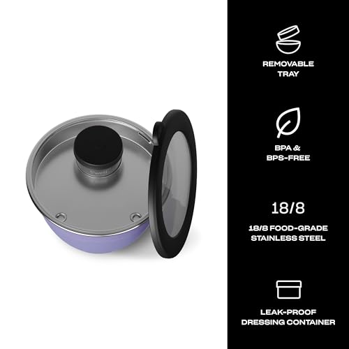 Stainless Steel Salad Bowl Kit 64oz