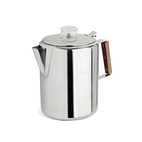 Rapid Brew Stainless Steel Stovetop Percolator Coffee Pot (12 Count)