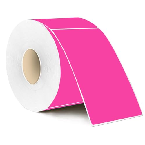 3"X5" Rectangle Neon Colored Labels