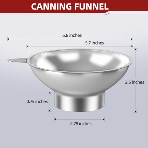 Canning Funnel with Strainer
