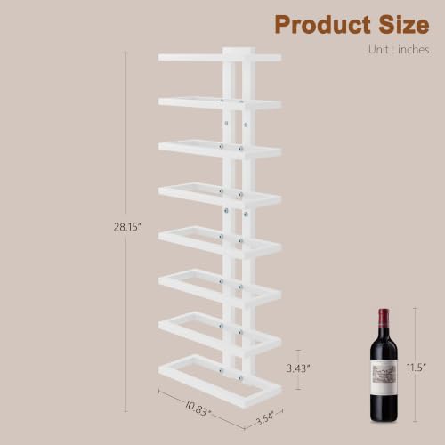 3 Set 8 Tier Wall Mount Wine Rack (24 Count)