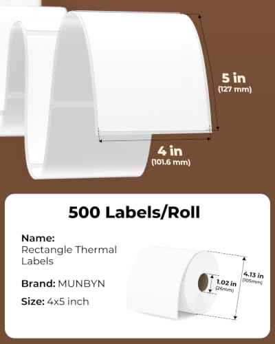 4x5 Thermal Labels (500 Count)