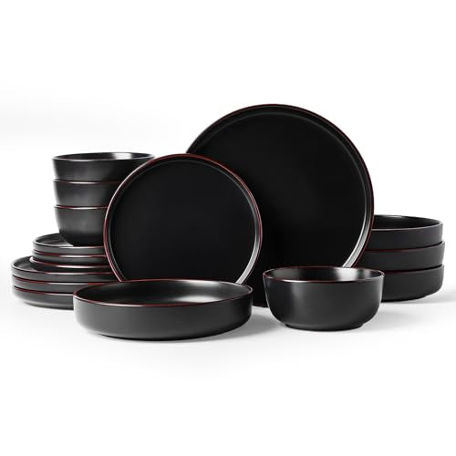 Mercury 16 Piece Dinnerware Set with Pasta Bowls
