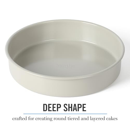 Gallen 8 Inch Round Nonstick Carbon Steel Cake and Bake Pan