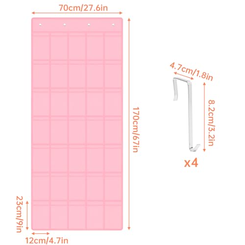 35 Pockets Door Hanging Cup Organizer Fit for Stanley Tumblers