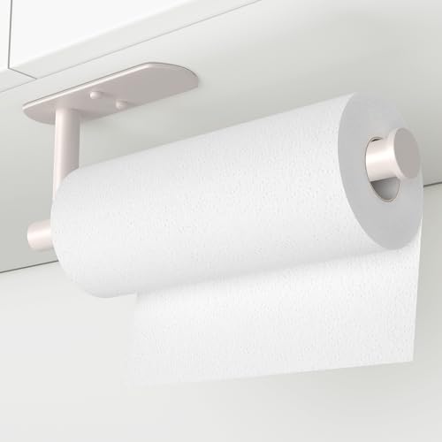 Adhesive Paper Towel Holder Under Cabinet Wall Mount for Kitchen Paper Towel