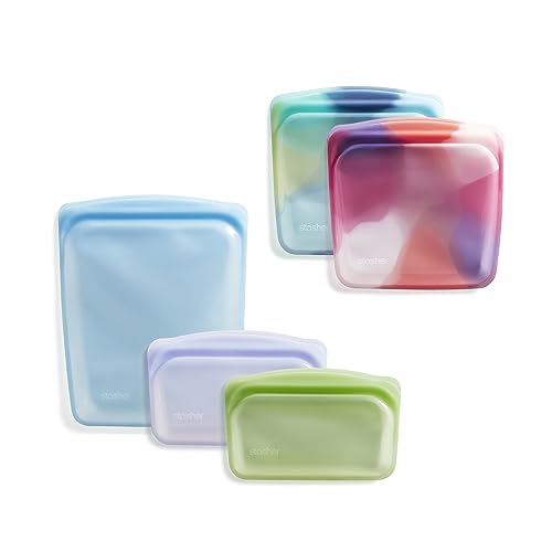 Premium Reusable Silicone Food Storage Bags (5 Count)