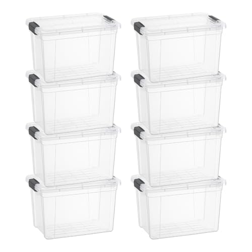 2.5 Quart Clear Plastic Storage Boxes with Lids