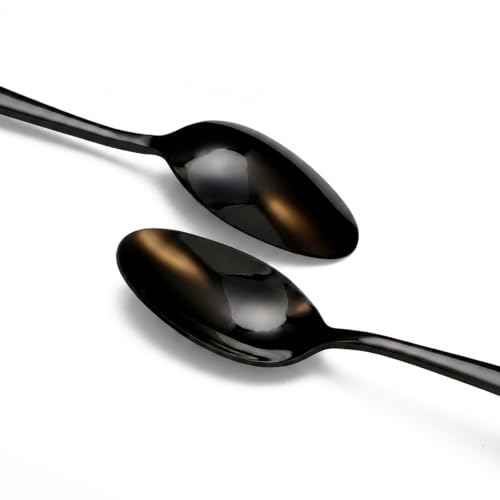 8 Piece Black Spoons Set (8 Count)