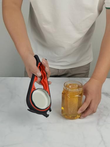 Jar Opener with Gripper Pads for Weak Hands