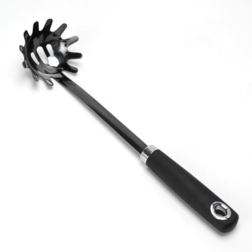 Black Stainless Steel Pasta Spoon