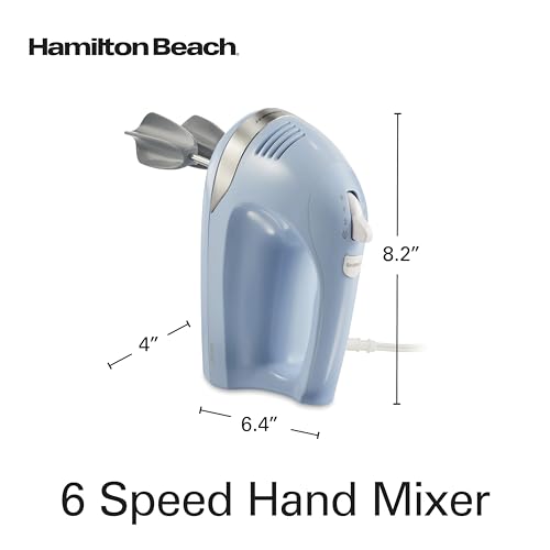 6 Speed Electric Hand Mixer With Easy Clean Beaters (7 Count)