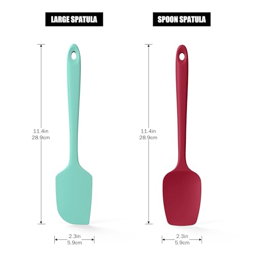 600°F Heat Resistant Silicone Spatula Spoonula (2 Count)
