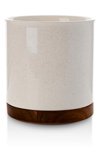 Ceramic Rotating Kitchen Utensil Holder for Countertop