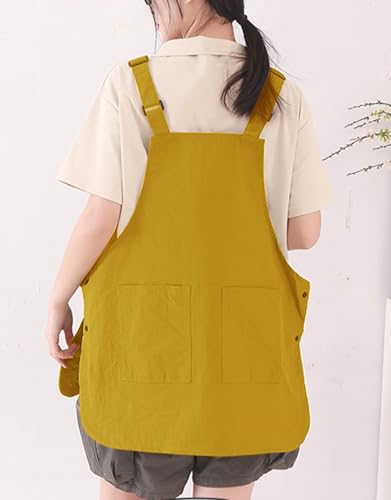 Waterproof Reversible Adjustable Bib Apron with 3